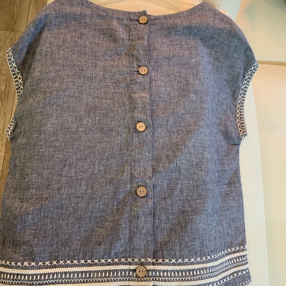 Sigrid Olsen linen top - Picture 2 of 5